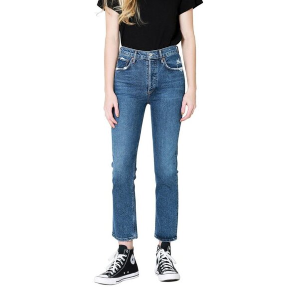 AGOLDE Riley Straight Jeans - Picture 2 of 14